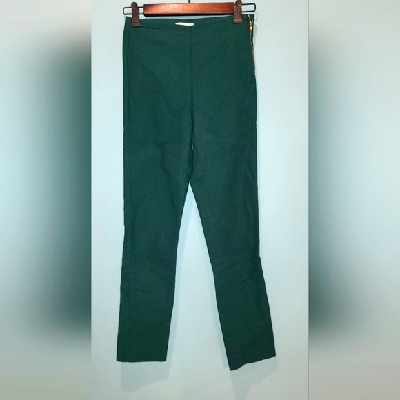 H&m green skinny dress pants - Picture 1 of 9